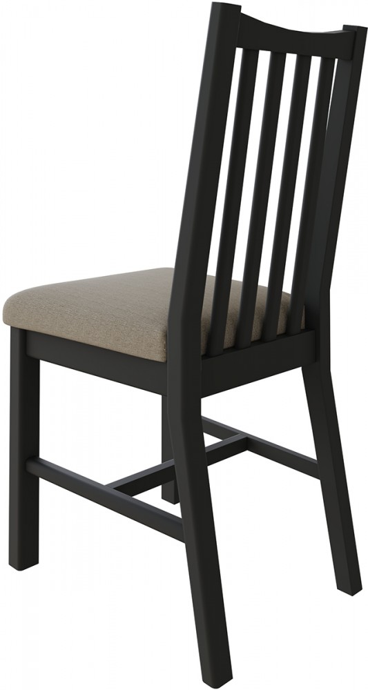 Grey Dining Chair with Fabric Seat