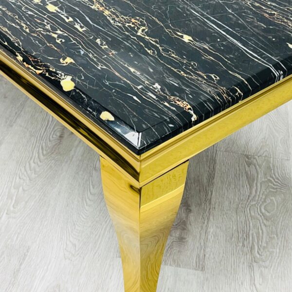 Sofia Black & Gold Marble Coffee Table