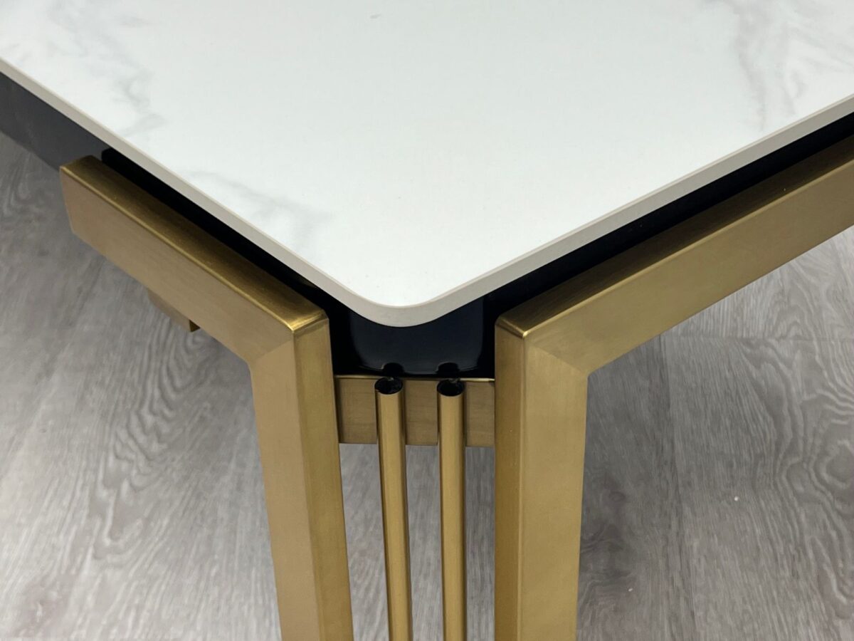 Sorrento Rectangle Ceramic Gold Coffee Table