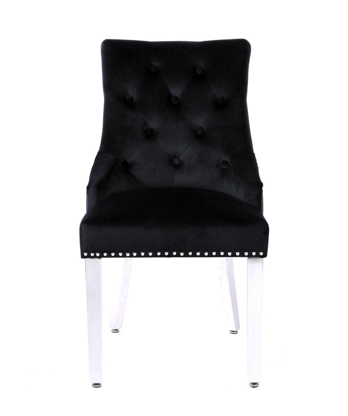 Valencia Black Chrome Leg Dining Chair