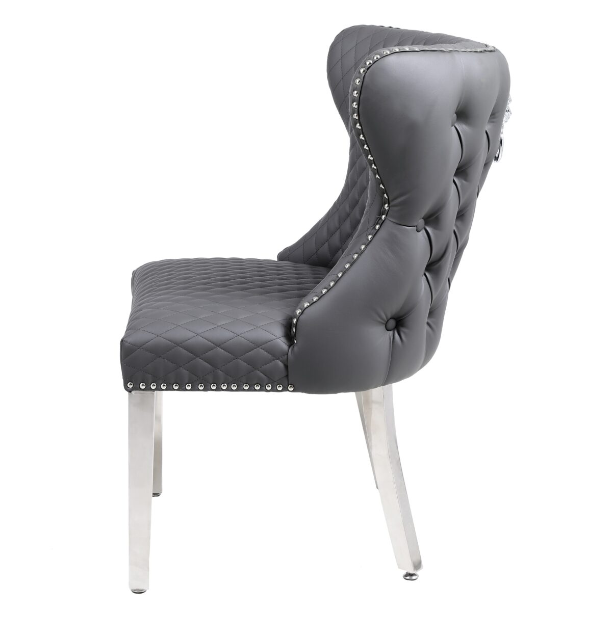 Valentino Hudson Grey PU Dining Chair
