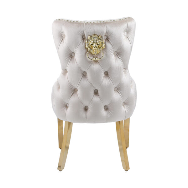 Victoria Cream Gold Dining Chair