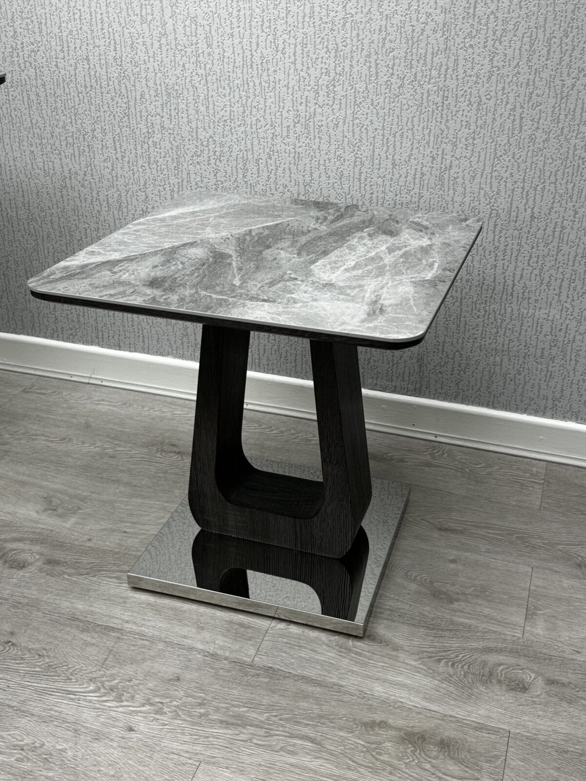 Zermatt Lamp Table (Grey Ceramic)