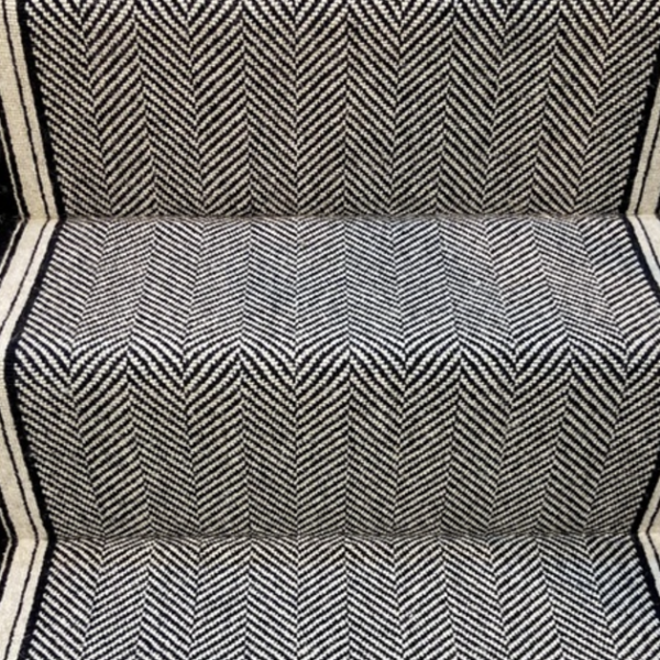 Buttermere Black Herdwick Herringbone Runner