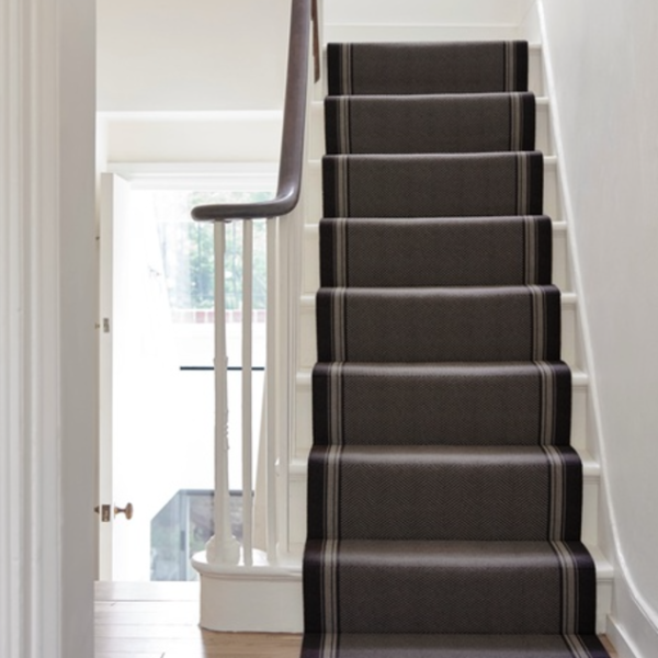 Buttermere Black Herdwick Herringbone Runner