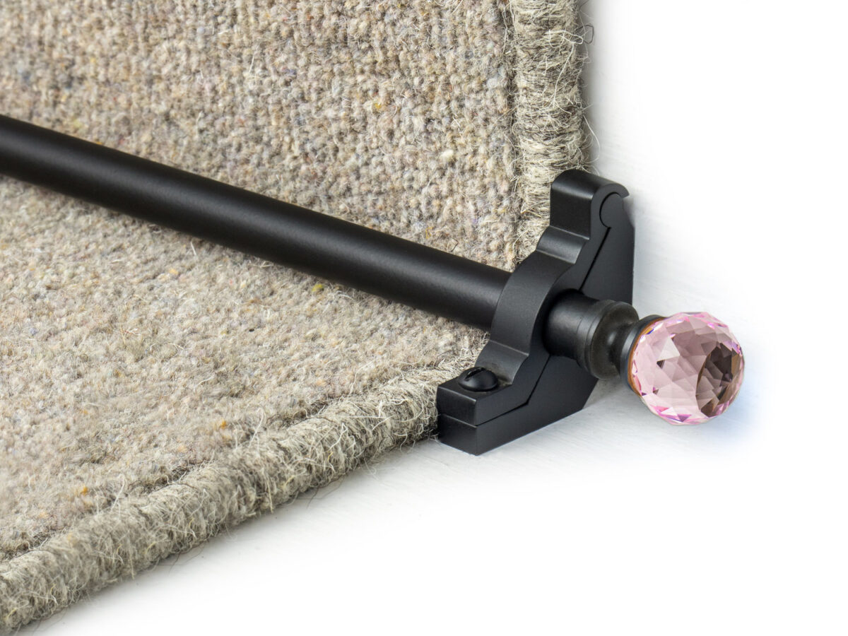 Crystal Sky Black Plain Rose