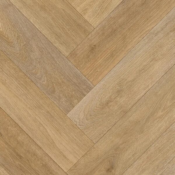 Phoenix Grimaldi wood-effect herringbone vinyl flooring