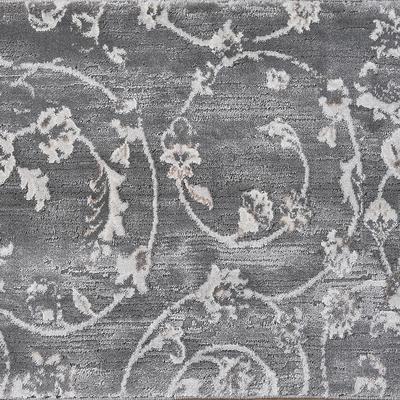 Floral Grey Ivory carpet Floral Grey Ivory patterned carpet swatch