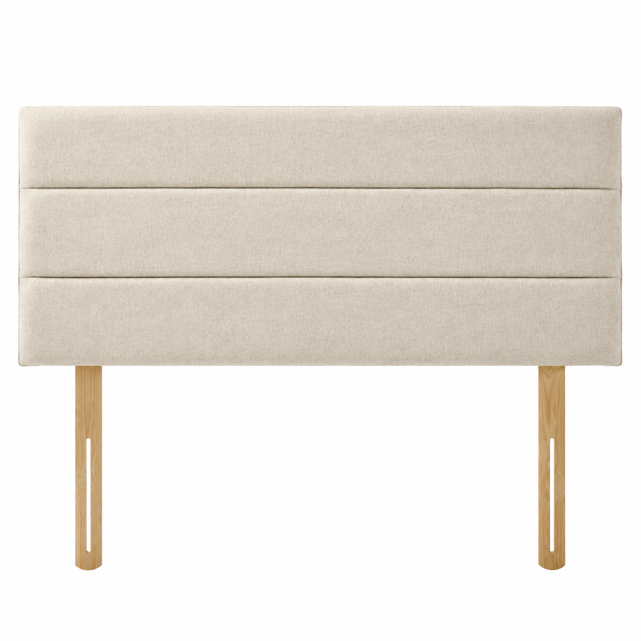 2 Line Lotus 24 Inch Upholstered Headboard 2 Line Lotus 24-inch upholstered headboard with three horizontal panels