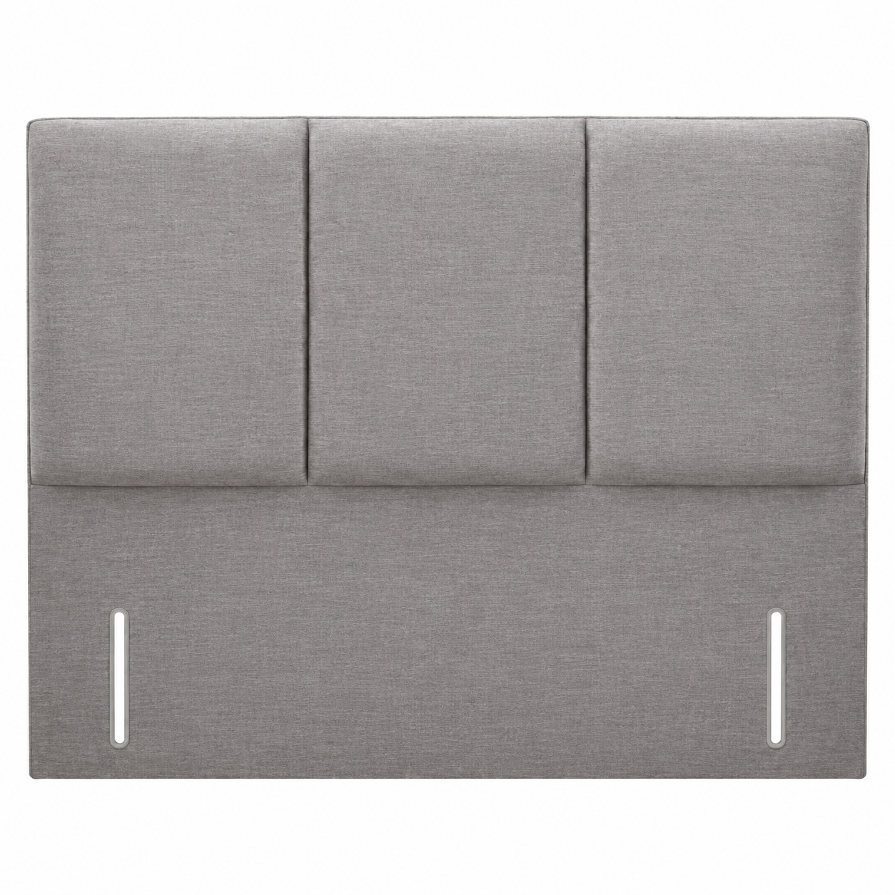 2 Line Opra Floor Standing Headboard Grey 2 Line Opra floor standing upholstered headboard with three vertical padded panels