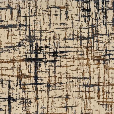 Abstract Black Gold Carpet patterned carpet swatch
