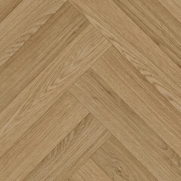 Milford Norma 46 brown wood-effect herringbone vinyl flooring