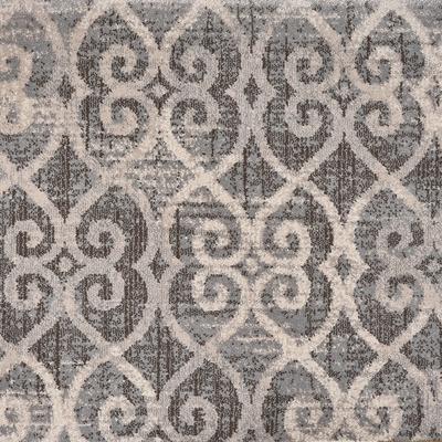 Clover Grey patterned carpet swatch
