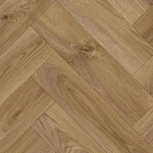 Milford Giuliano 555 brown wood-effect herringbone vinyl flooring