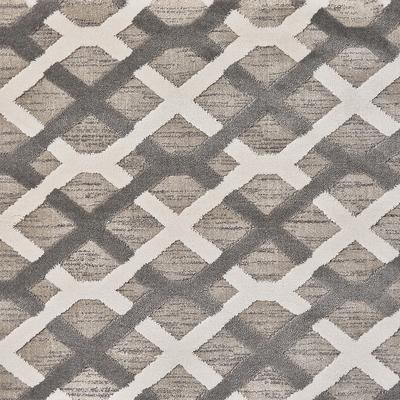 Aztec Beige Grey patterned carpet swatch