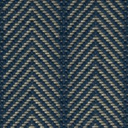 Fibre Wool Grand Herringbone Indigo carpet swatch