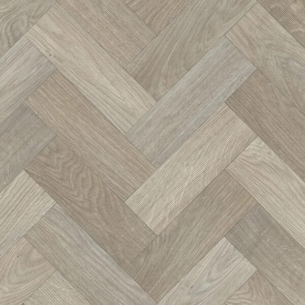 Milford Sintra 583 grey wood-effect herringbone vinyl flooring