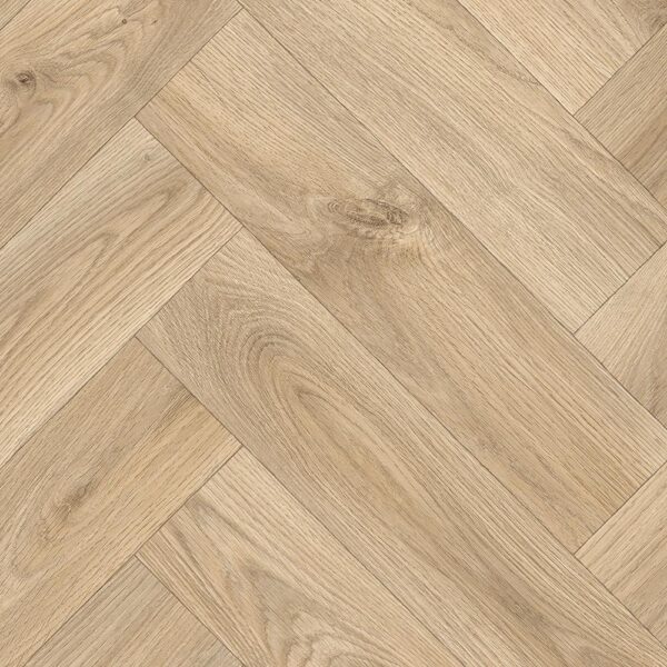 Milford Giuliano 533 natural / beige wood-effect herringbone vinyl flooring