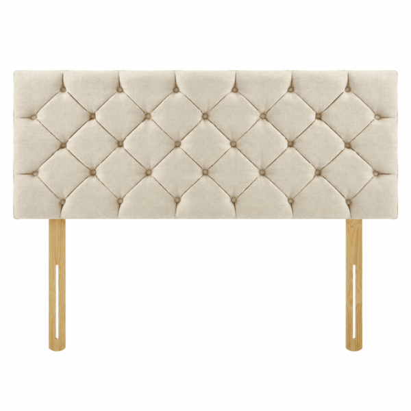 Chesterfield Fabric Button 24-Inch Upholstered Headboard – many colour options available