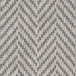 Fibre Flatweave Classic Fine Herringbone Moon Dance carpet swatch