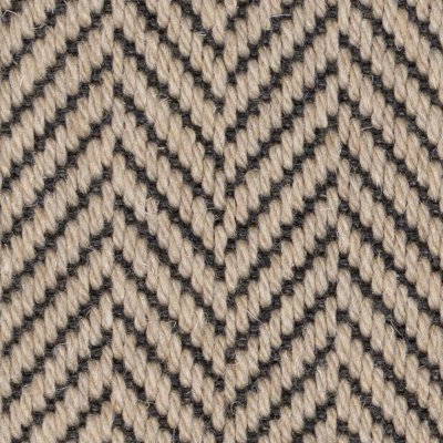 Fibre Flatweave Classic Fine Herringbone Parchment carpet swatch