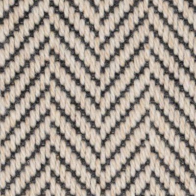 Fibre Flatweave Classic Fine Herringbone Porcelain carpet swatch