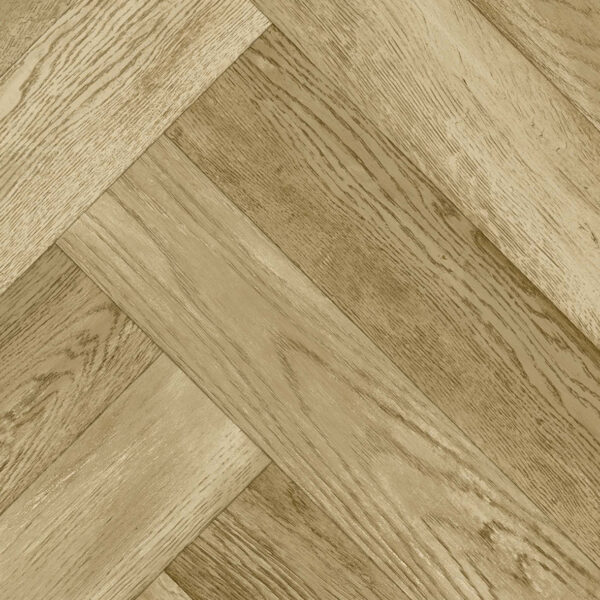 Alverstone Oregon Oak herringbone wood-effect sheet vinyl flooring