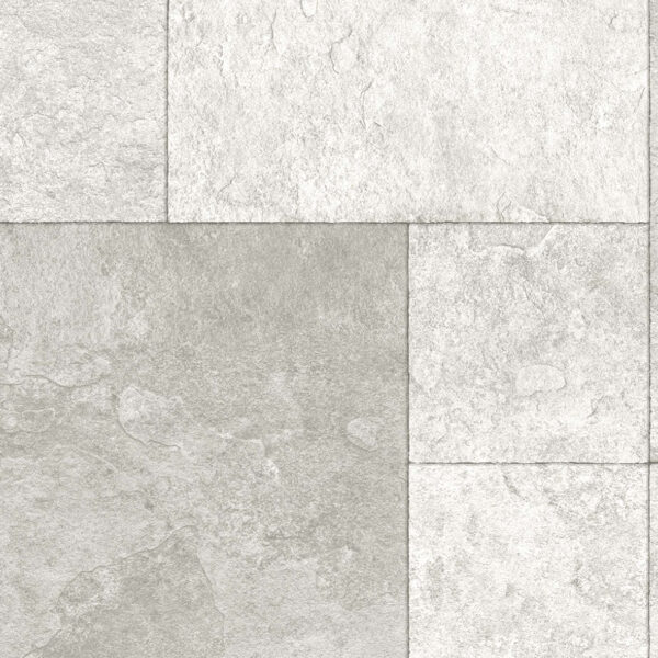 Alverstone Tuscan White Stone Tile stone-effect sheet vinyl flooring
