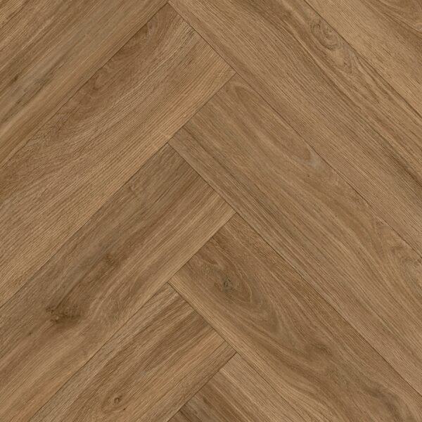 Lasso Herringbone Regal Oak herringbone wood-effect sheet vinyl flooring