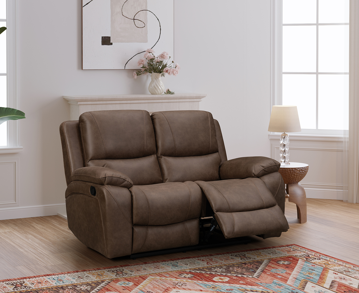 Isobella Grey Two Seater Isobella Grey Two Seater manual recliner sofa