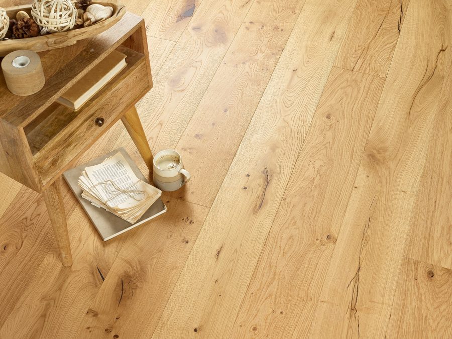 Naturecraft Kensington 15/4 Natural Brushed Lacquered Country Grade Engineered Oak Naturecraft Kensington 15/4 Natural Brushed Lacquered Country Grade engineered oak flooring by Evolve Flooring