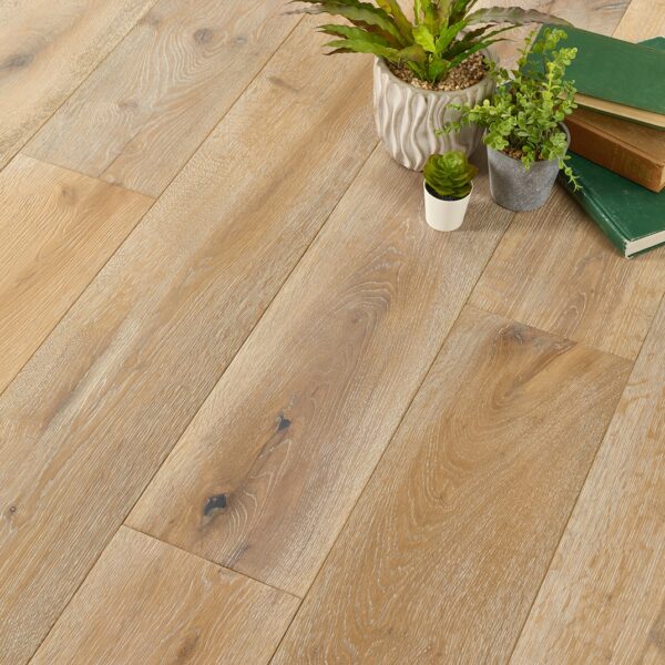 Naturecraft Knightsbridge Deep Brushed White engineered oak flooring by Evolve Flooring