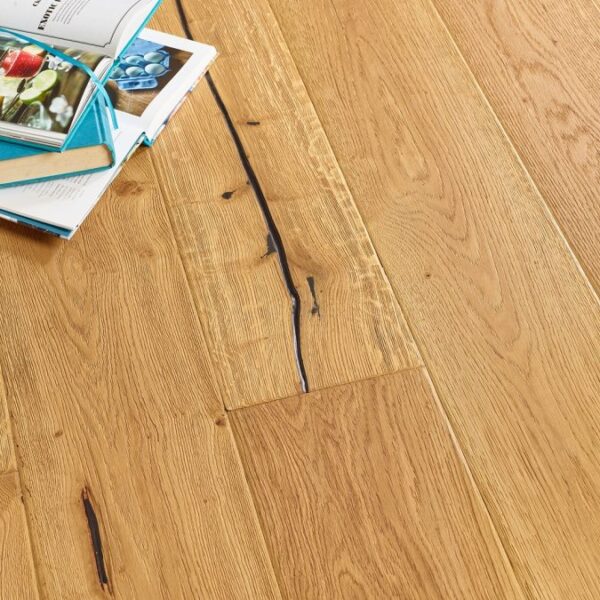 Naturecraft Wandsworth Natural Distressed Hardwax Oiled engineered oak flooring by Evolve Flooring