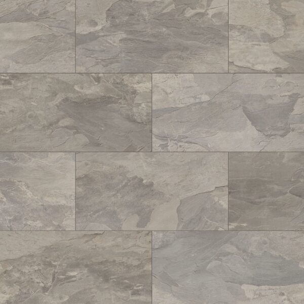 Organic Classic Silverado Slate 8mm grey stone-look laminate tile pattern