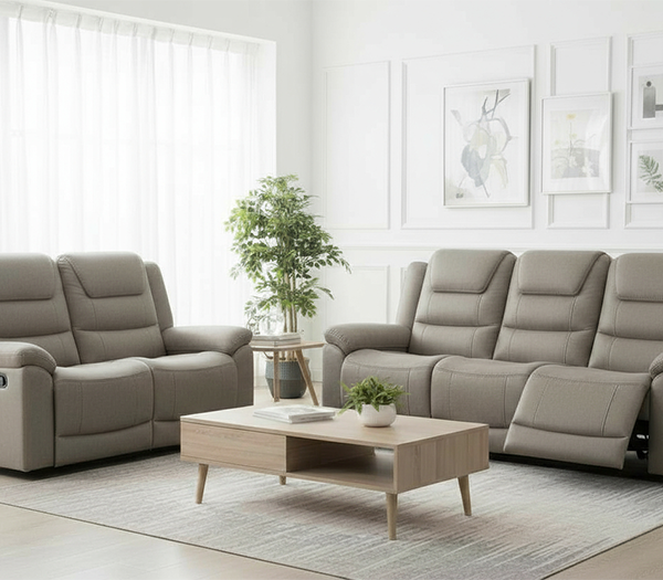 Stratus 3 and 2 seater recliner sofa set Trendy Carpets