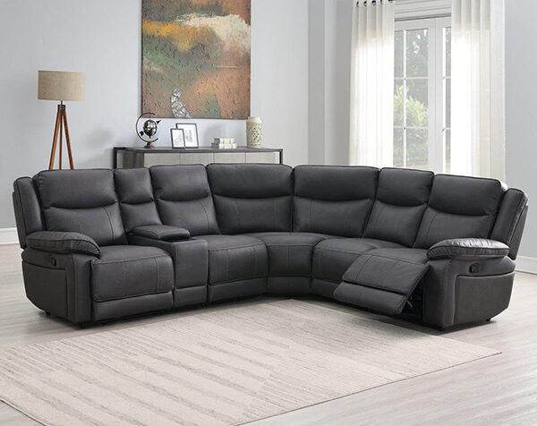 Torino Corner Manual Recliner Grey Pewter at Trendy Carpets