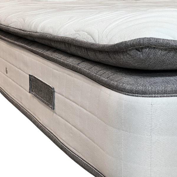 Tulip 1500 pocket spring mattress pillow top, stitched border and side handle