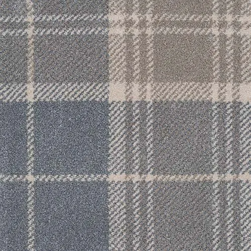 Hugh Mackay Wilton Legacy Arron Light Grey tartan / plaid carpet