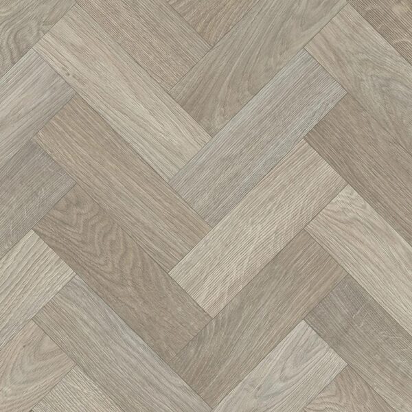 Caspian Sintra 583 grey wood-effect herringbone vinyl flooring