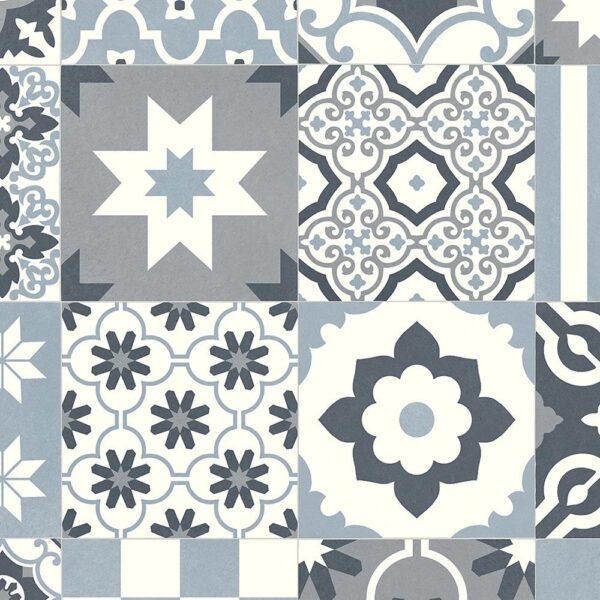 Andes Cartagena T74 decorative patterned tile vinyl flooring