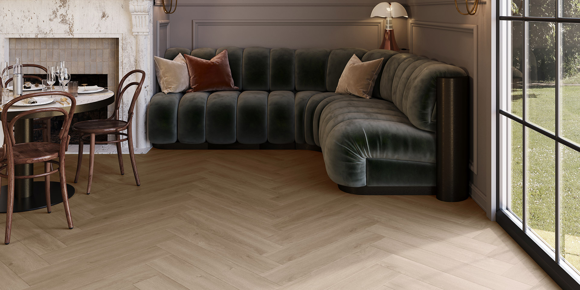 Invictus Divine Oak Herringbone Cookie Invictus Maximus Divine Oak Herringbone Cookie flooring
