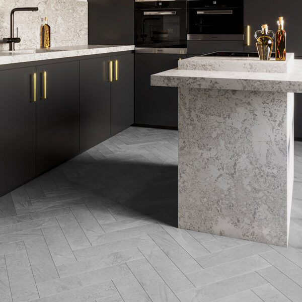 Invictus Maximus Groovy Granite Parquet Steel flooring