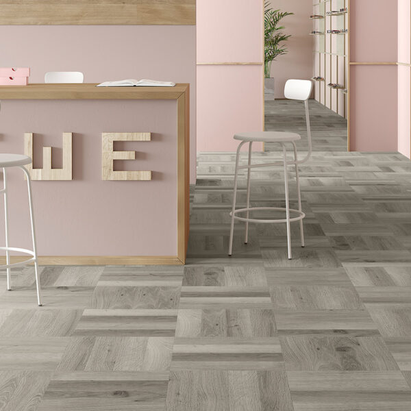 Invictus Maximus Highland Oak Parquet Frosted flooring