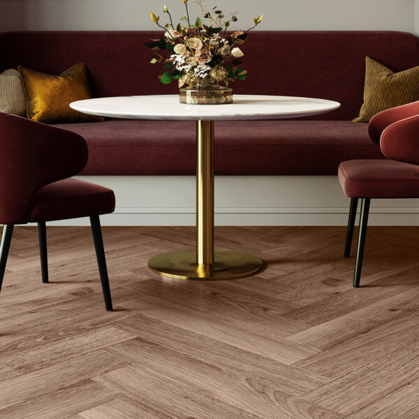 Invictus Maximus Highland Oak Herringbone Roasted flooring