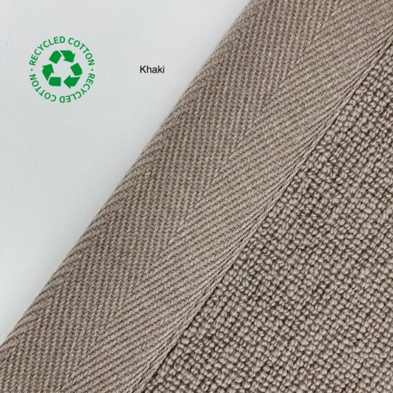 Jaspa Woven herringbone stair runner edging tape in Khaki