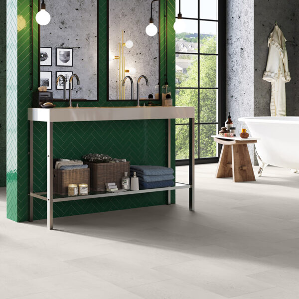 Invictus Maximus Click Groovy Granite Alabaster flooring