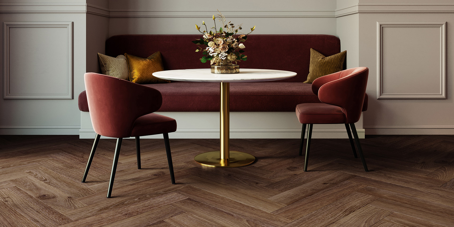 Invictus Highland Oak Parquet Chocolate Invictus Maximus Click Cork Backing Highland Oak Parquet Chocolate flooring